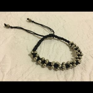 NWOT urban outfitters silver beaded bracelet